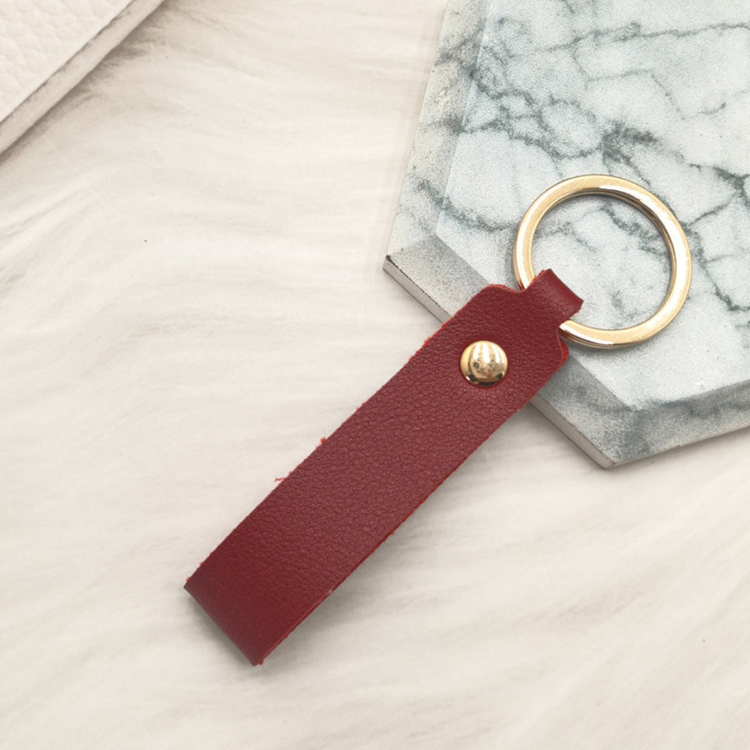 Unisex keychain made of high-quality artificial leather with stylish design Bowlift