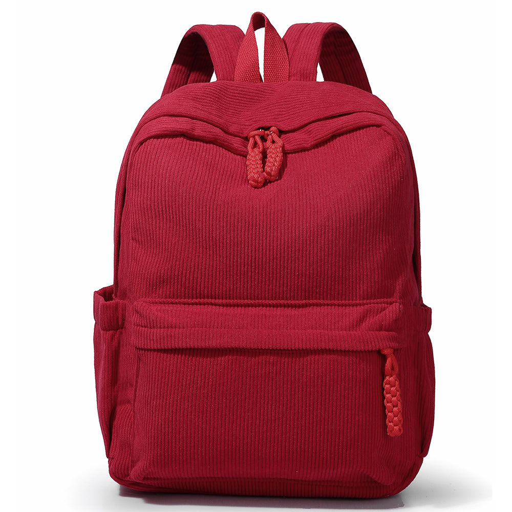 Textured Fabric Travel Backpack Bowlift
