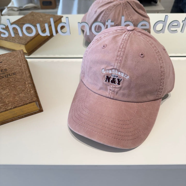 Women's Embroidered Cotton Baseball Cap Bowlift