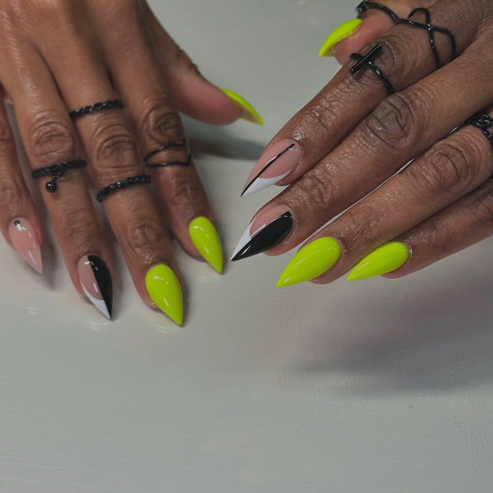 Edgy Angular Nail Art Bowlift