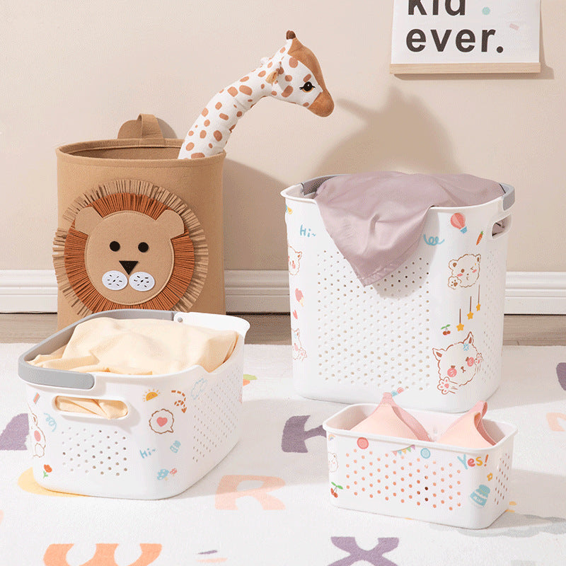Cute Animal-Themed Laundry Basket Bowlift