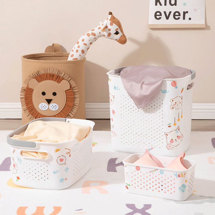 Cute Animal-Themed Laundry Basket Bowlift