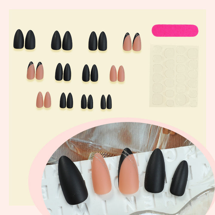 Acrylic nail set with elegant shapes and surfaces Bowlift