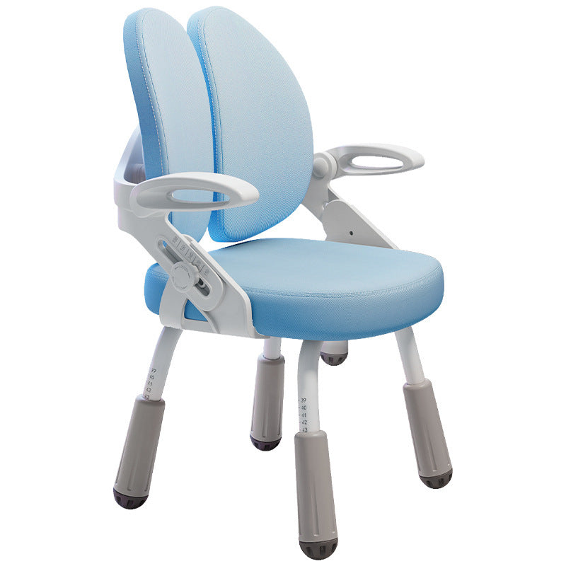 Ergonomic children's chair with adjustable seat height and double backrest Bowlift