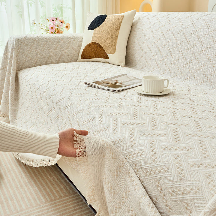 Stylish Woven Sofa Throw Blanket