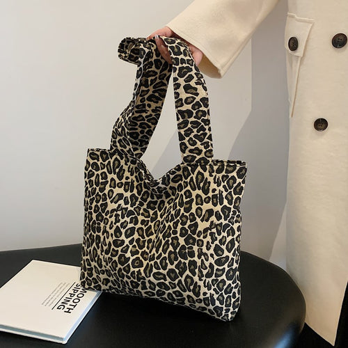 Stylish Animal Print Tote Bag Bowlift
