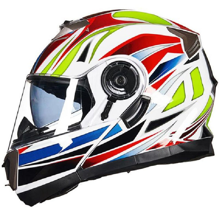 Full-Face Motorcycle Helmet with Advanced Ventilation Bowlift