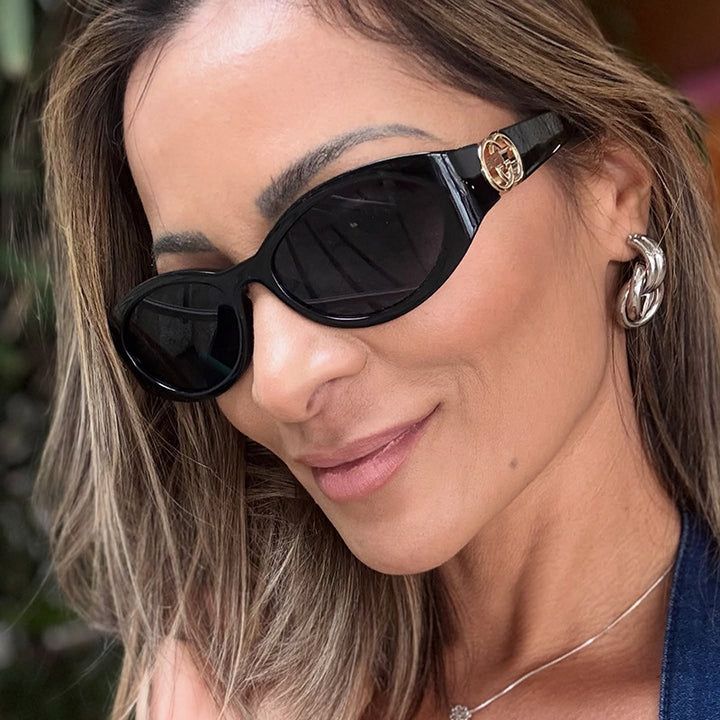 Women's fashionable cat-eye sunglasses with protective UV filter and luxurious accents Bowlift