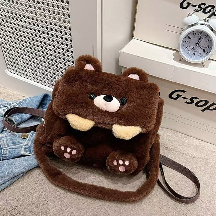 Plush backpack with animal design Bowlift