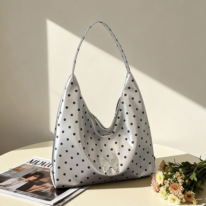 WoChic Polka Dot Hobo Bag Bowlift