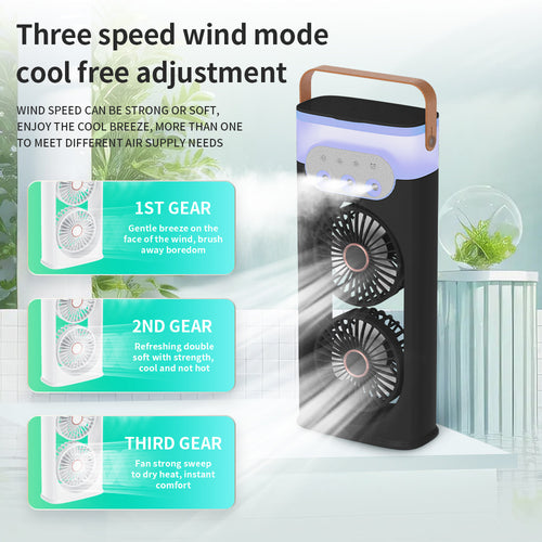 Ladies portable double fan Bowlift
