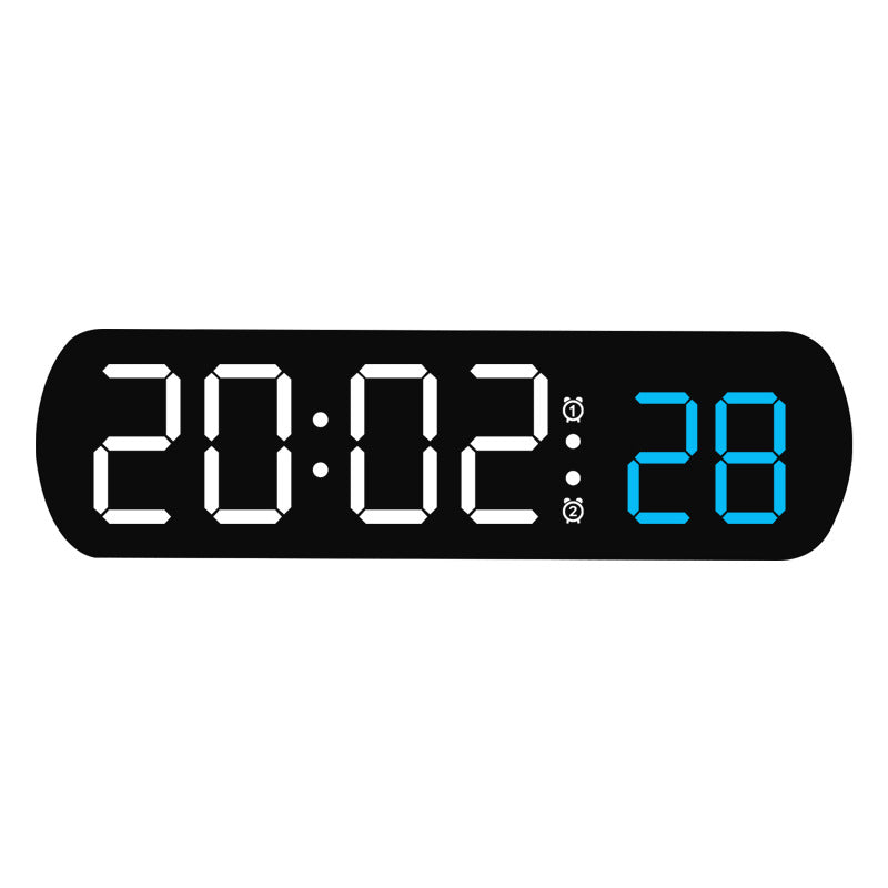 Digital radio alarm clock with multicolored LED display Bowlift