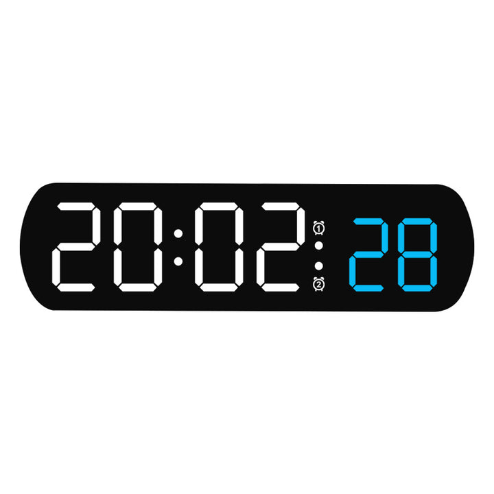 Digital radio alarm clock with multicolored LED display Bowlift