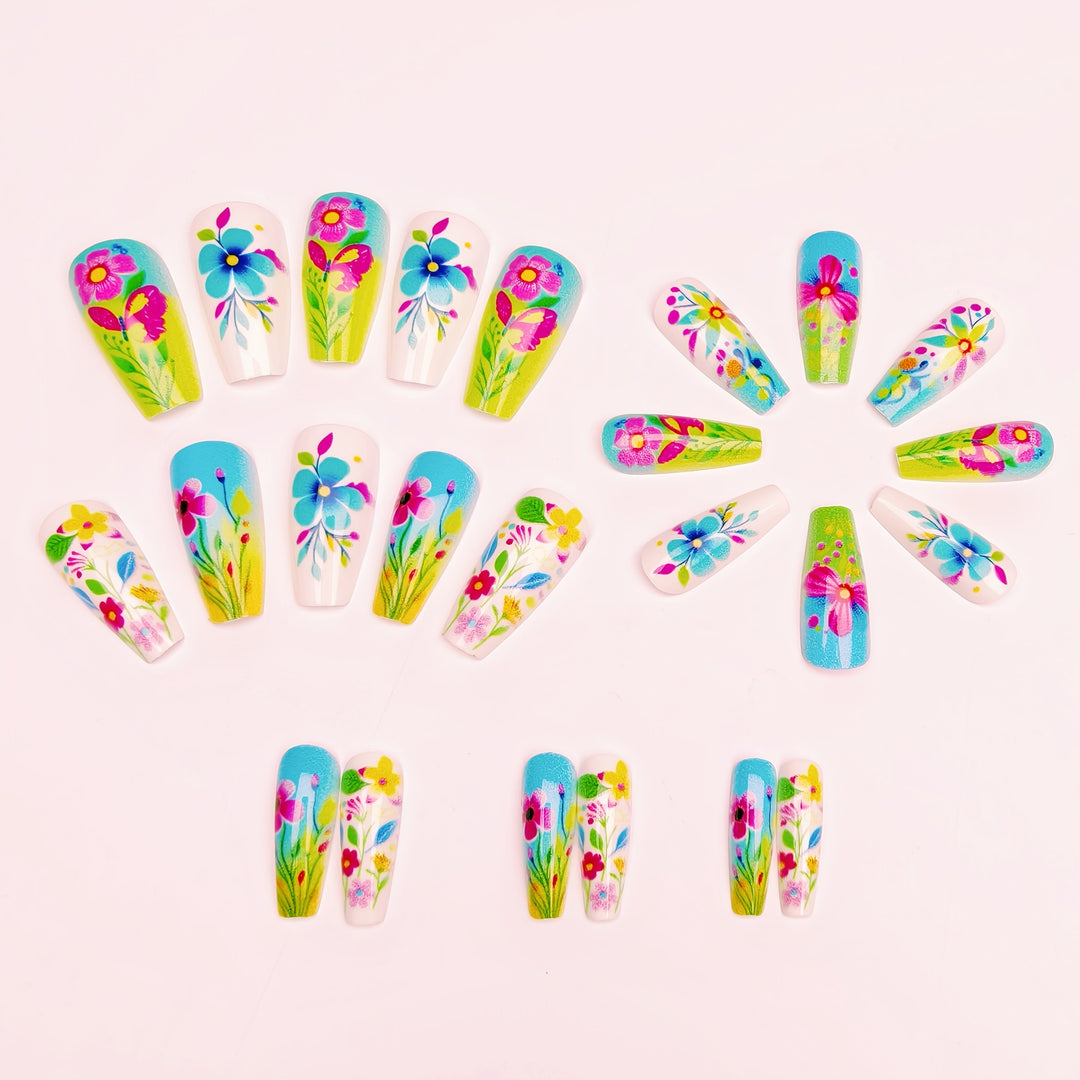 Creative Flower Nail Design Bowlift