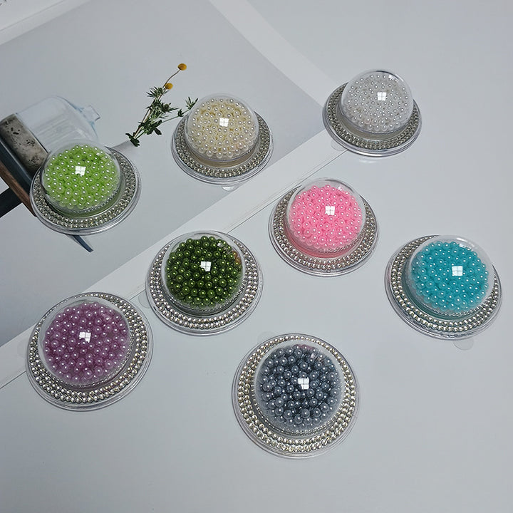 Decorative Beaded Cosmetic Mirror Bowlift