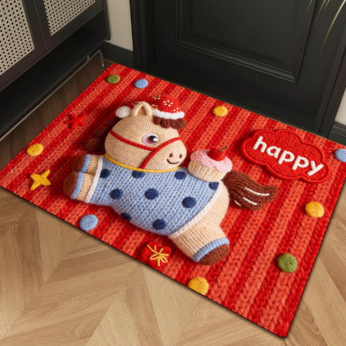 Playful Cartoon Unicorn Bath Mat Bowlift