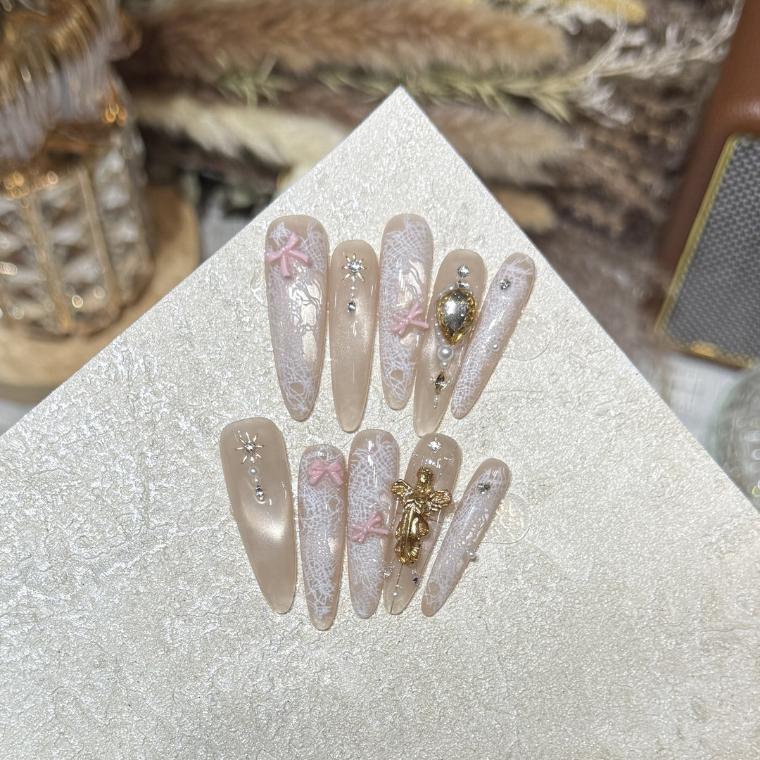 Decorative Press-On Nail Tips Bowlift