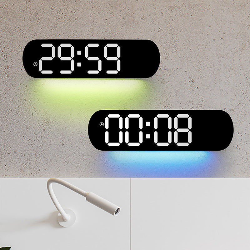 Digital LED alarm clock with large display and temperature display Bowlift