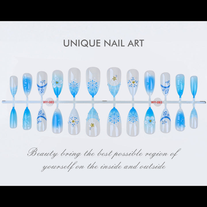 Artistic Decorative Press-On Nails Collection Bowlift