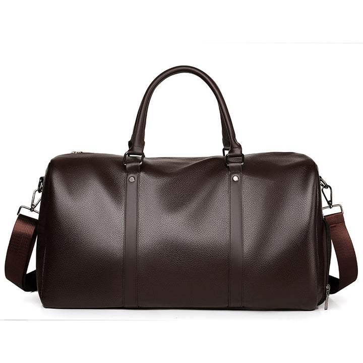 Premium Leather Weekend Duffel Bag Bowlift