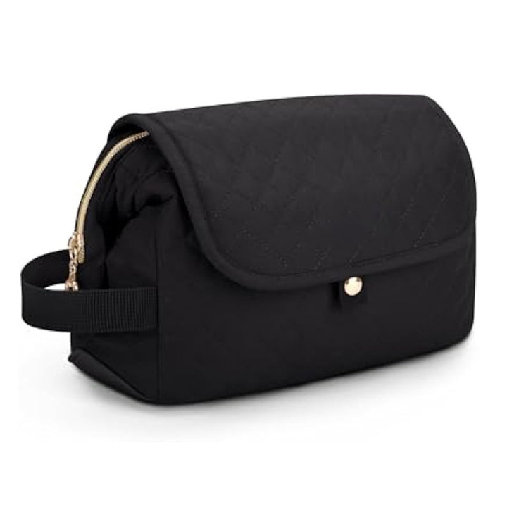 Elegant Cosmetic Organizer Bag with Inserted Compartment System Bowlift