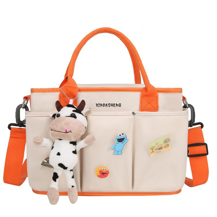 Fun-Themed Multi-Pocket Tote Bag Bowlift