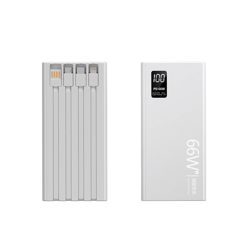 High-performance power bank with integrated fast charging function and digital charging display Bowlift