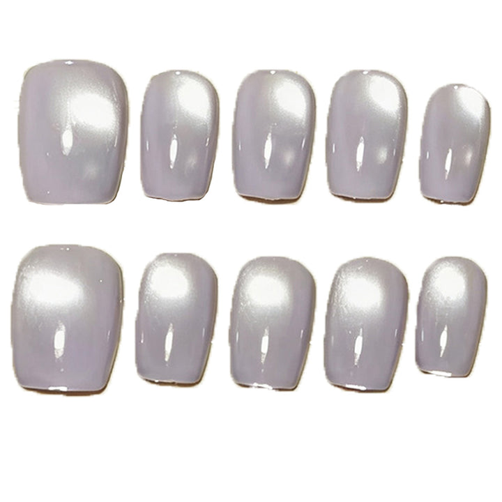 Elegant Glossy Press-On Nail Set Bowlift