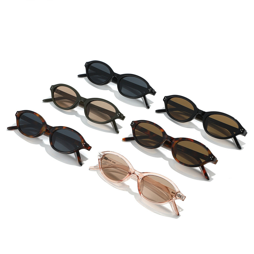 Retro-Inspired Oval Frame Sunglasses Bowlift 1787812534