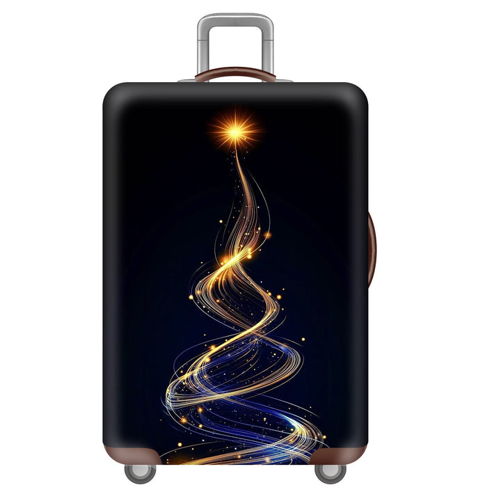 Unisex nano elastic suitcase cover with starry sky city motif, stretch protective cover for trolley luggage Bowlift