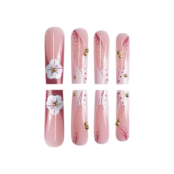 3D Floral Nail Art Enhancements Bowlift