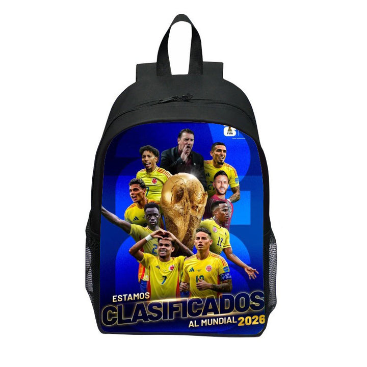Backpack with Striking Sports Motif Bowlift