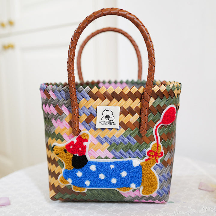 Handmade basket bag Bowlift