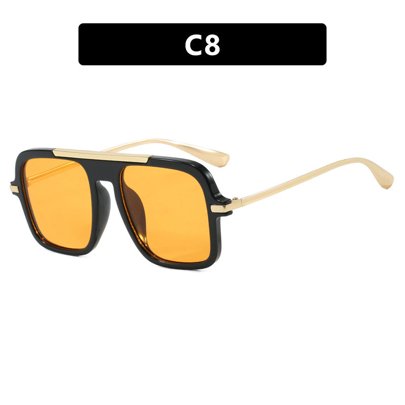 Women's square sunglasses with luxurious metal frame and sturdy lenses Bowlift