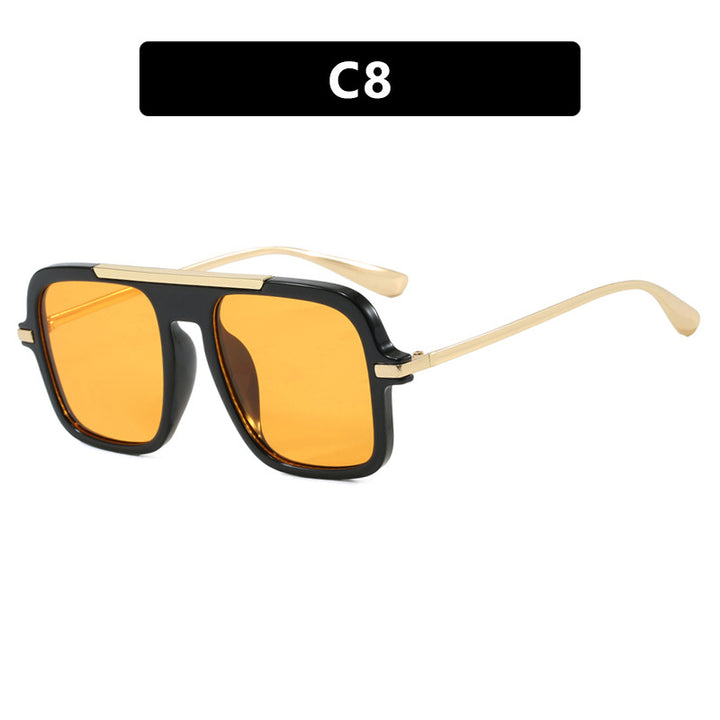 Women's square sunglasses with luxurious metal frame and sturdy lenses Bowlift