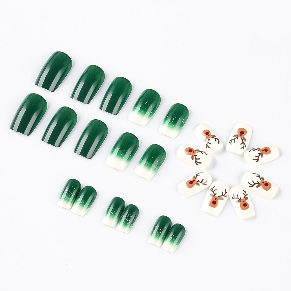 Festive Holiday Themed Press-On Nails Bowlift