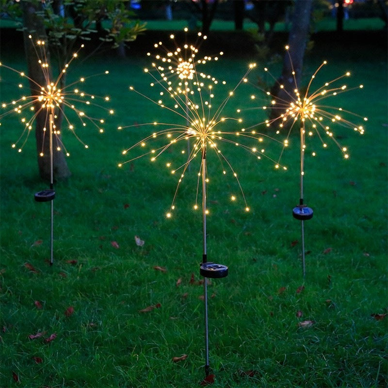 Starburst Solar Garden Stake LED Sparkler Sculpture Bowlift
