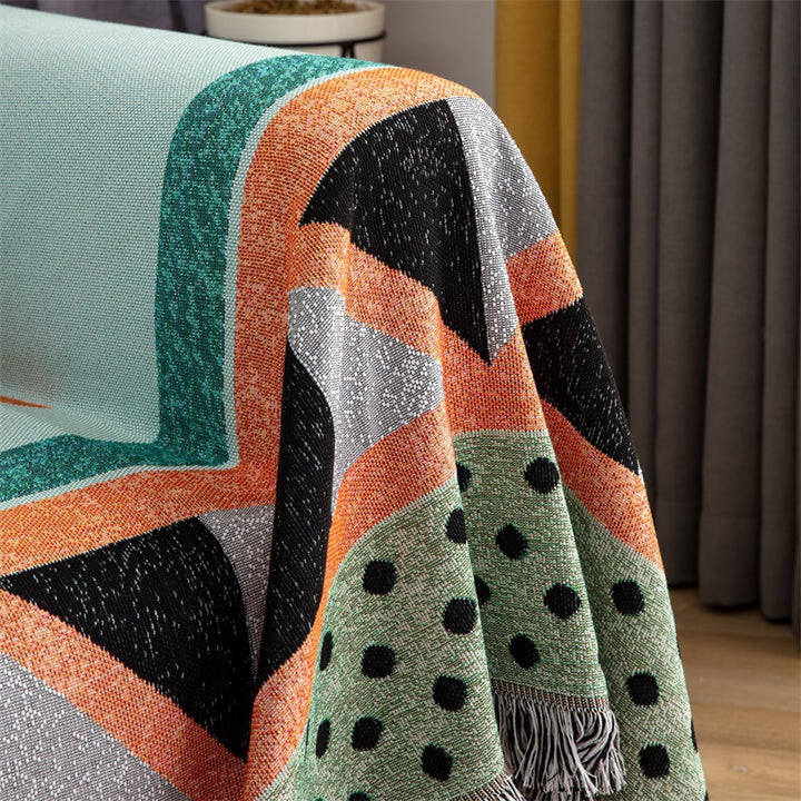 Geometric Pattern Decorative Throw Blanket