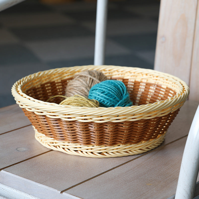 Unisex Handwoven Decorative Basket with Natural Shape Bowlift