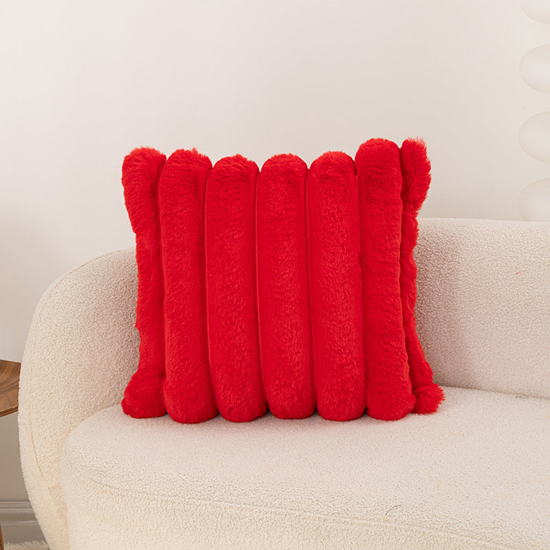 Plush Textured Decorative Cushion