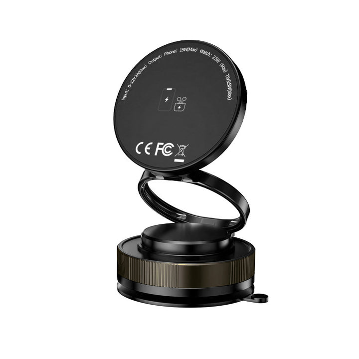 Unisex multifunctional magnetic Qi charging plate Bowlift