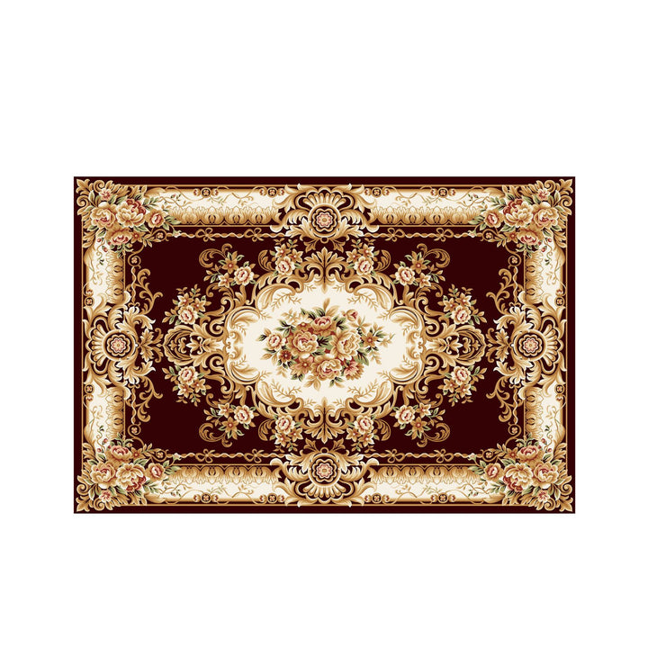 Vintage Floral Design Bath Mat Bowlift