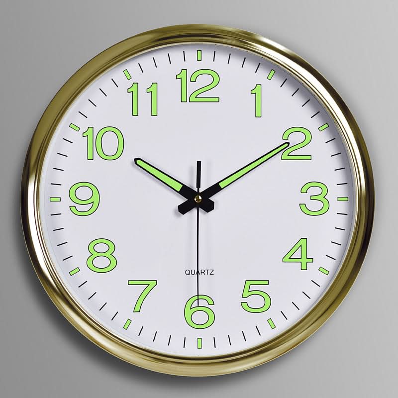 BowLift | Silent LED Wall Clock 12" for Classroom