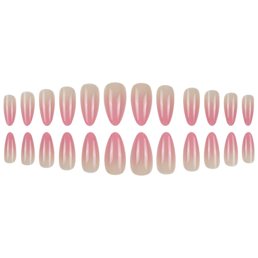 Gel Gradient Stiletto Press-On Nails Bowlift