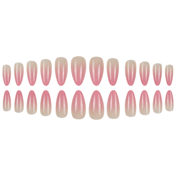 Gel Gradient Stiletto Press-On Nails Bowlift