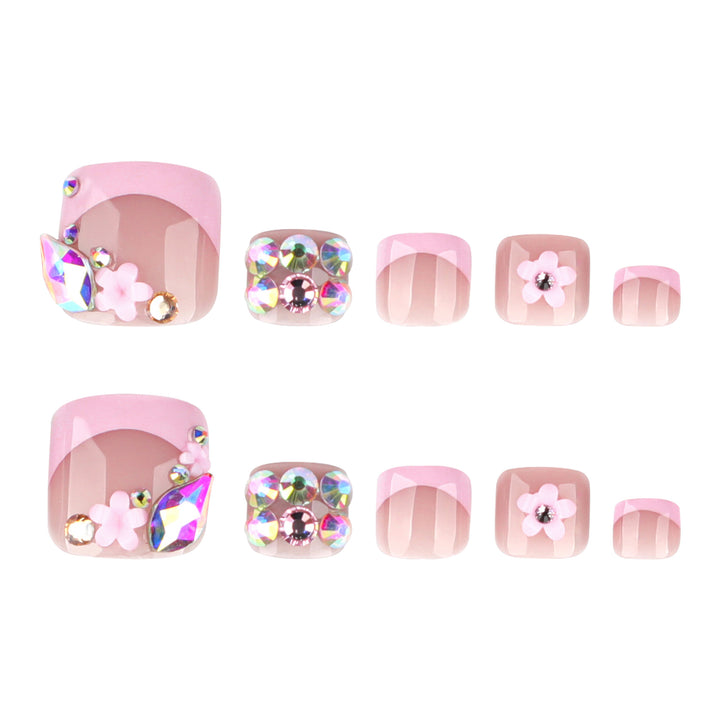 Artful toenail designs with colorful accents and glitter Bowlift