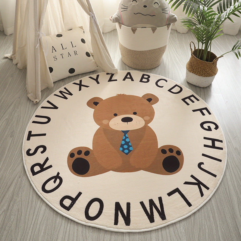 Educational Dinosaur-Themed Area Rug