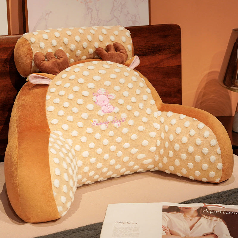 Ergonomic Plush Back Support Cushion Bowlift