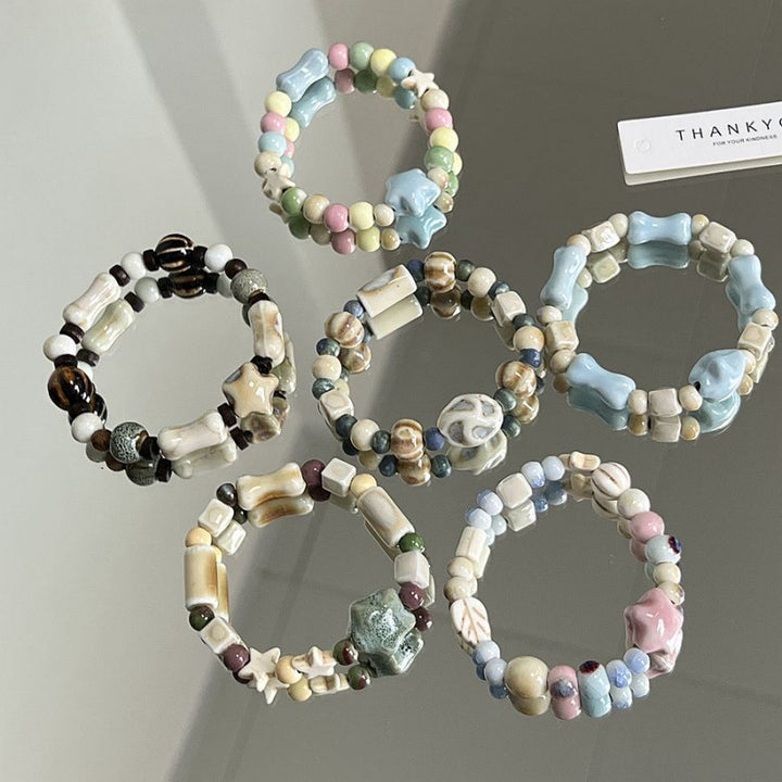 Heart-Shaped Beaded Bracelet Bowlift