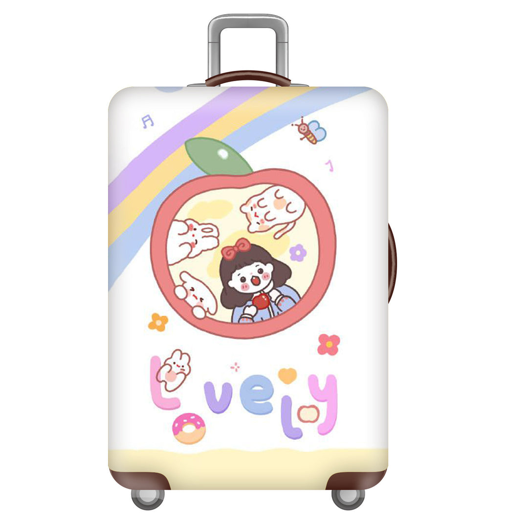 Women's Hard Shell Suitcase with Cheerful Bowlift Design